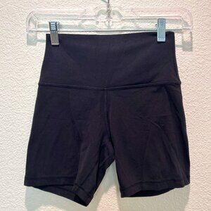 Lululemon Align High Rise Shorts 6” Biker Shorts Black Size 4